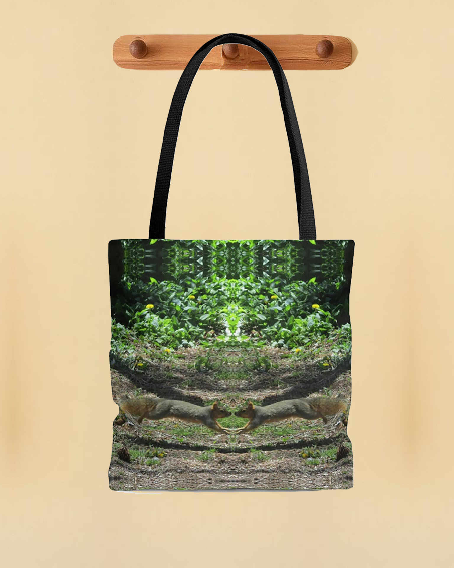 Squirrels Dancing Canvas Tote